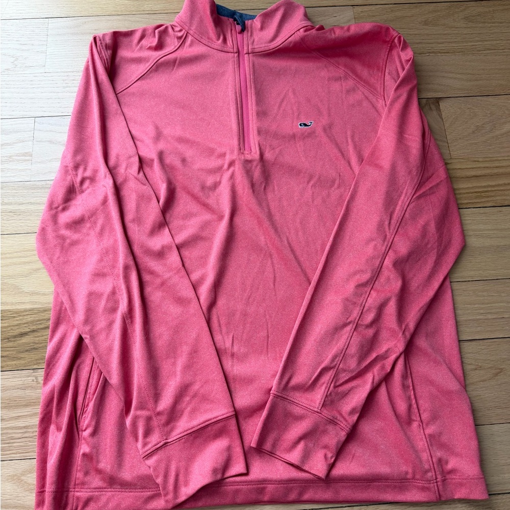 Vineyard Vines Pink Quarter-Zip Pullover